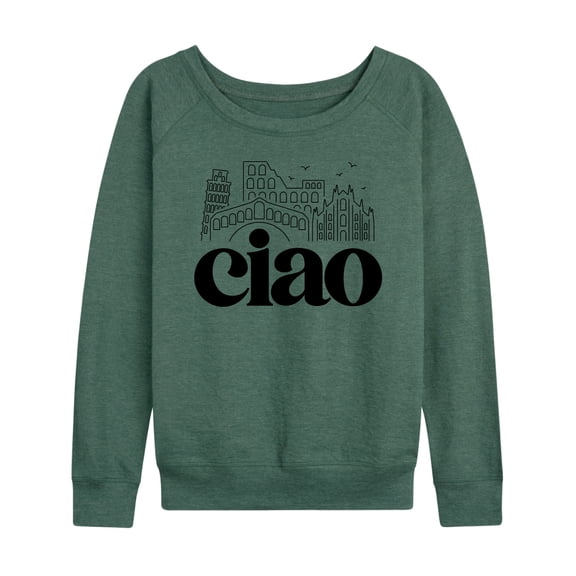 Instant Message - Ciao - Women's Lightweight French Terry Long Sleeve Shirt
