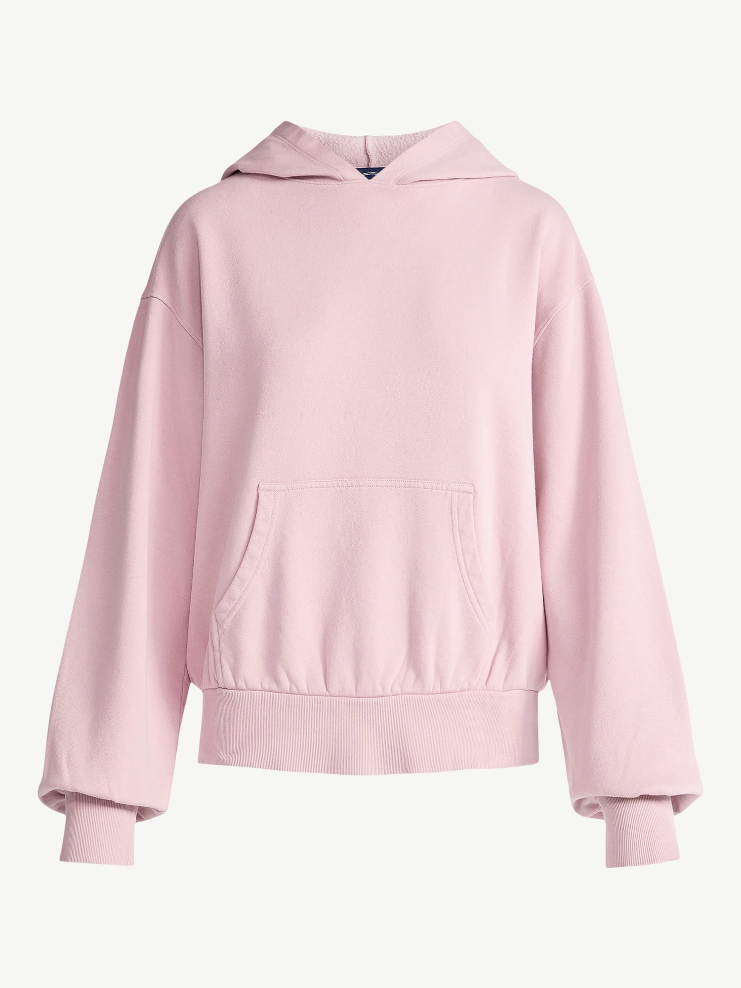 Scoop Women’s Mineral Washed Oversized Cropped Hoodie, Sizes XS-XXL