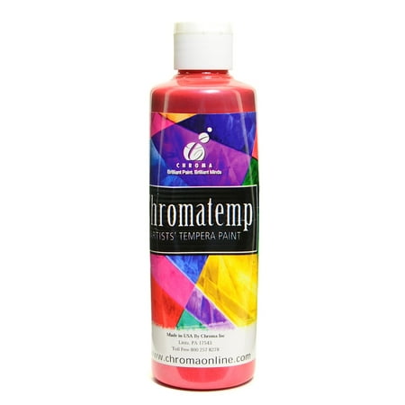 UPC: 0804551957079 | ChromaTemp Pearlescent Tempera Paint red  250 ml (pack of 4)