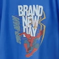 thumbnail image 3 of Marvel Spider-Man Brand New Day Youth Back In Action Swing T-Shirt (Royal, XS-XL), 3 of 4