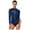 Navy Blue, variant on Women's Mock Neck Long Sleeve Gymnastics Leotard Shiny Skating Jumpsuit Ballet Dancewear Navy Blue M