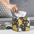 thumbnail image 6 of Lsque Mouse Cheese Printed Tissue Box Cover Holder, Facial Paper Organizer Dispenser,Square with Bottom Belt, PVC Leather Decorative Organizer, 6 of 8
