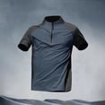 thumbnail image 4 of SAGH Pullover Golf Jacket Men Weather-Resistant Quarter Zip Athletic Tee Sun Shirts for Men Bule1 L, 4 of 5