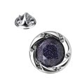 thumbnail image 1 of Broche Pin redondo brillante joyería Vintage estético regalos Rhinestone Lapel Pin Pin insignia para sombreros trajes bolsos ropa, 1 of 9