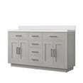 thumbnail image 5 of Abbey 60 in W x 22 in D White Oak Double Bath Vanity and White Quartz Top, 5 of 6