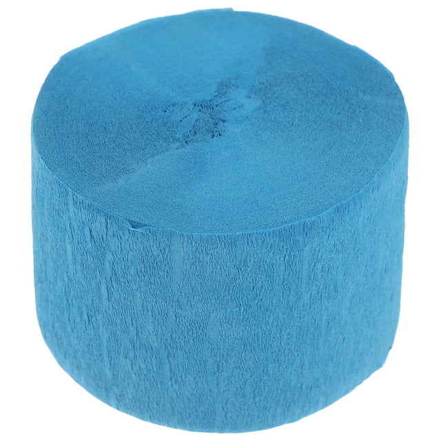 MOVTOTOP Blue Paper Crepe Streamer for Decoration Versatile and Safe Material 7.5ft Long