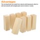 thumbnail image 3 of 8Pcs Bloque de Talla de Tilo, 1.2"x1.2"x4" Bloques de Madera Cuadrados, 3 of 7