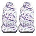 thumbnail image 2 of Fotbe Lavender Flowers Pattern Automotive Seat Covers for Cars Trucks and SUVs – Car Seat Covers for Front Seats,Protective Seat Covers,Vehicle Seat Covers, Set of 2, 2 of 9