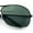Gunmetal - Green, variant on Mens Classic Air Force Officer Agent Metal Rim Cop Sunglasses Silver - Silver Mirror