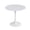 White 01, variant on Modern Dining Table,24 Inch Round Table,MDF Top and Steel Base Tulip Round Kitchen Table,Coffee Table for Living Room,Walnut