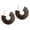 brown, variant on C Shaped Leather Studs Earrings for Women Vintage Styles Earrings Hoop Ear Accessories Everyday Wear Jewelry