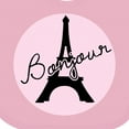 thumbnail image 4 of Inktastic Bonjour Girls Baby Bib, 4 of 4