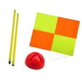 thumbnail image 5 of harayaa Soccer Corner Flag Football Field Corner Flag Supplies Bright Colors Playing Field Equipment Training Sports Flag for Outdoor 1m pole red base, 5 of 9