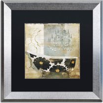 Trademark Fine Art "Paris Bath I" Canvas Art by Color Bakery, Black Matte, Silver Frame