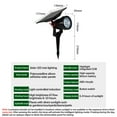 thumbnail image 4 of Lámpara LED solar para árbol para jardín y patio | Iluminación decorativa solar impermeable con encendido y apagado automático y respaldo de 3 días | Fácil instalación en la pared para patio, césped, 4 of 9