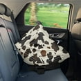 thumbnail image 7 of Renewold Beige Brown Cow Print Baby Car Seat Covers Car Seat Canopy for Babies Boys Girls, Multi-use Nursing Breastfeeding Covers Nursing Scarf, 7 of 7