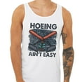thumbnail image 2 of Hoeing Ain't Easy Tank Top Unisex X-Large White, 2 of 5