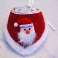 thumbnail image 3 of Navidad PET adorable Santa Claus Collar Babero BIB bufanda Dog Cat Saliva Toalla Suministros para mascotas - Tamaño M (rojo), 3 of 5