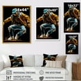thumbnail image 4 of Designart "Evolution of Urban Rhythms Breakdance I" Fashion Framed Wall Art - Modern Blue Dance Bedroom Framed Canvas Wall Art, 4 of 6