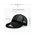 thumbnail image 5 of Unisex Mesh Baseball Cap, Sunscreen Quick Dry Adjustable 6-Panel Hat Outdoor Sports Wear, 5 of 9