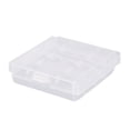 thumbnail image 1 of Uxcell AAA/AA Soporte para Baterías de 4 Celdas, Caja de Almacenamiento de Baterías Portátil, Contenedor Protector Transparente, 1 of 5
