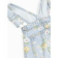 thumbnail image 2 of Wonder Nation Girls Denim Shortall, Sizes 4-18, 2 of 5