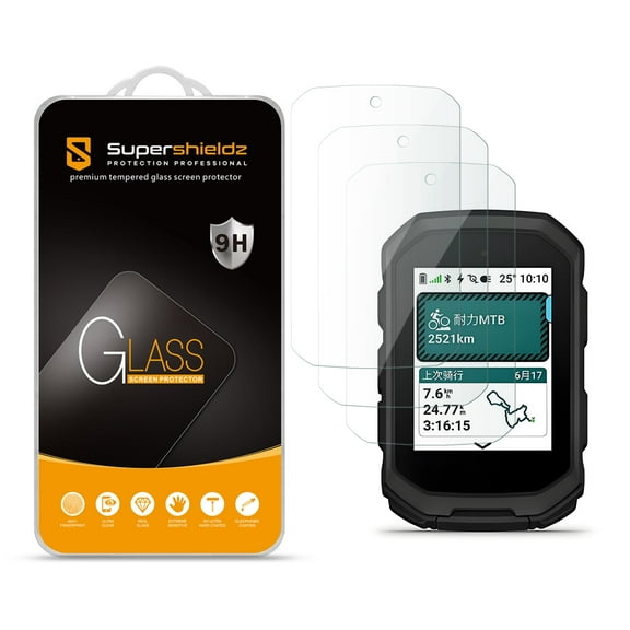 (3 Pack) Supershieldz Designed for Garmin Edge MTB Tempered Glass Screen Protector, Anti Scratch, Bubble Free