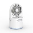 thumbnail image 1 of Ventilador humidificador portátil, ventilador de refrigeración por agua de escritorio, 3 velocidades para habitación, oficina y campamento, 1 of 5