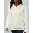 thumbnail image 6 of Female Hoodies Oversized Hooded Sweatshirt Casual Long Sleeve Drawstring Pullover Tops Color S, 6 of 7