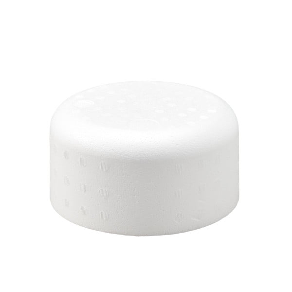 Cake Form Styrofoam Round w/ Rounded Edge 8" x 4"