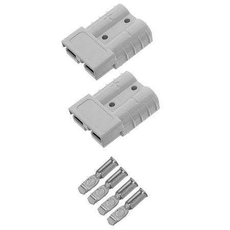 

2 Pieces of Quick Connect Plug 175A 600V Battery Quick Connector Power Plug Connection Grey for Maximum 1AWG Wire