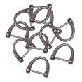 thumbnail image 4 of Hebillas de ,Hebillas de Anillos en D Sujetadores Llaveros,Atornillar grillete Aro de metal Llave de bloqueo Chian,Llavero de repuesto de cuero para bricolaje Resultados de, 4 of 8