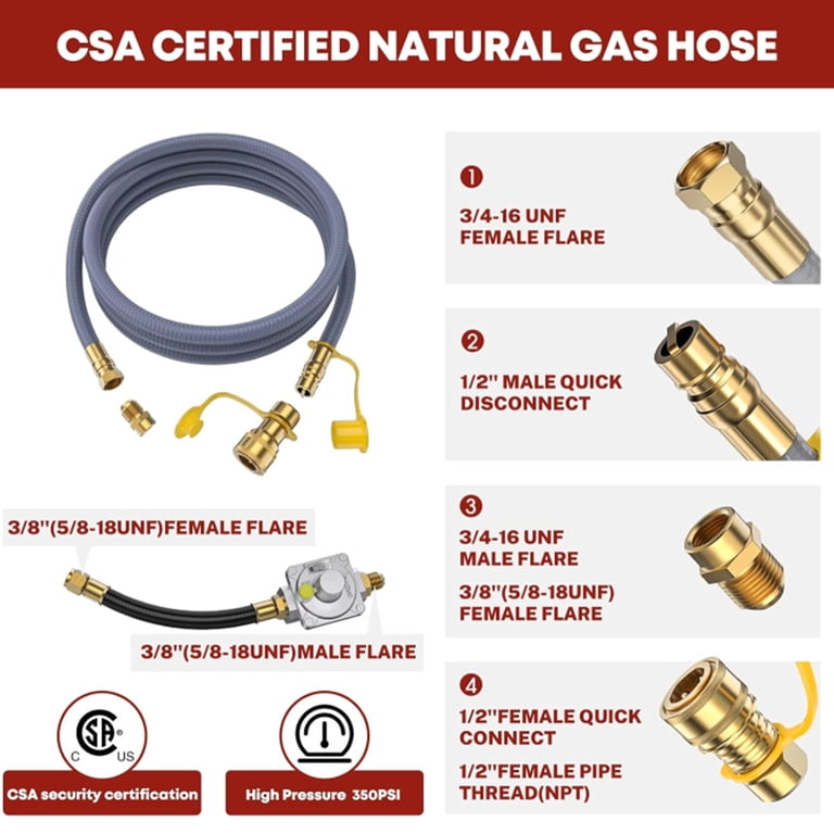 Kitchenaid Conversion Kit 710-0003 Replacement GasXpert 12ft Natural Gas Conversion Kit For ...