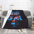 thumbnail image 2 of XMXT Throw Blanket, Game Motto Double Color Pattern Machine Washable Blankets for Sofa, 40 x 30 inches Black, 2 of 9
