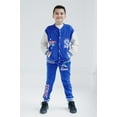 thumbnail image 3 of SEGA Sonic The Hedgehog Big Boys Fleece Bomber Jacket and Jogger Pants Blue 10-12, 3 of 5