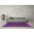 thumbnail image 3 of Ahgly Company Indoor Round Persian Purple Traditional Area Rugs, 8' Round, 3 of 4