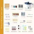 thumbnail image 2 of Kit para Hacer Velas KQU DIY con Derretidor de Cera y Frascos de Vidrio, 2 of 9