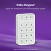 Roku Smart Home Keypad Wireless Indoor Add-on for Roku Home Monitoring System with Easy Arm & Disarm, Long Battery Life, Manual Panic Button, Works with Roku Hub