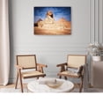 thumbnail image 2 of Cuadro Decorativo - Gran esfinge del desierto Jr  Impresión en canvas, estrechado., 2 of 2