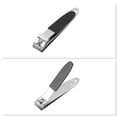 thumbnail image 4 of Unique Bargains 9 Pcs Net Pattern Nail Clippers Set Toenail Clippers Black, 4 of 6