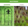 thumbnail image 2 of 24" (H) x 30' (L), Double Fancy Decorative Outdoor Fence, Garden Fence, Rustproof Metal (10 pcs), 2 of 8