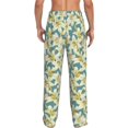 thumbnail image 3 of Xecao Lilies Flowers Men's Straight Lounge Pajama Pants: The Ultimate in Comfortable Sleepwear, 3 of 9