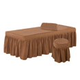thumbnail image 1 of GUOOL 190x70cm Beauty Massage Bedding Set Pillowcase Stool Cover - Coffee, 1 of 9