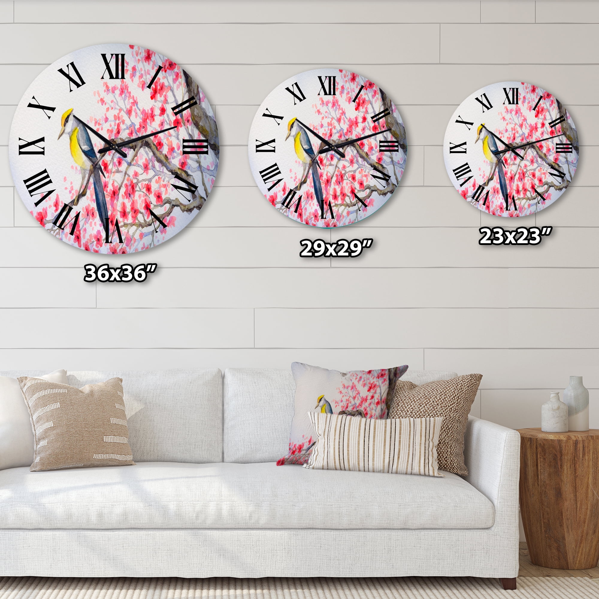 Designart 1 in Quartz Traditional Wall Clock