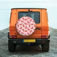 thumbnail image 2 of Fotbe Sweet Watermelon Spare Tire Cover Thickening Universal Fit for Jeep, Trailer, RV, SUV, Truck, Tough Tire Wheel Soft Cover-14 inch, 2 of 9