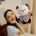 thumbnail image 4 of 30cm Cartoon Pig Panda Plush Toy with Glasses Funny Cosplay Doll Anime Panda Plush Toys Kawaii Pillow Birthday Xmas Gift Kids, 4 of 5