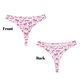 thumbnail image 3 of Fotbe Pink bows Tanga Sin Costuras para Mujer con Estampado – Panties Invisibles, Transpirables y Cómodos para Uso Diario-Large, 3 of 6
