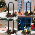 thumbnail image 6 of 2 Pack Christmas Lanterns with LED Candles, Black Metal Lanterns,Decorative Lantern,Ideal for Indoor/Outdoor Holiday Decor, Tabletop & Mantel Display,Christmas Decor, 6 of 10