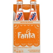 Fanta Orange Soda Pop, 355 mL, 4 Pack Glass Bottles