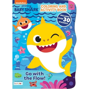 Baby Shark 64-Page Coloring and Activity Book with Stickers, Paperback by Bendon